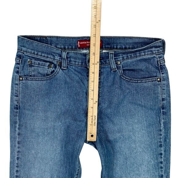 Levi's 515 Jeans Womens 12 Blue Neuveau Boot Cut Stretchy Western Cowgirl Denim - Picture 11 of 14